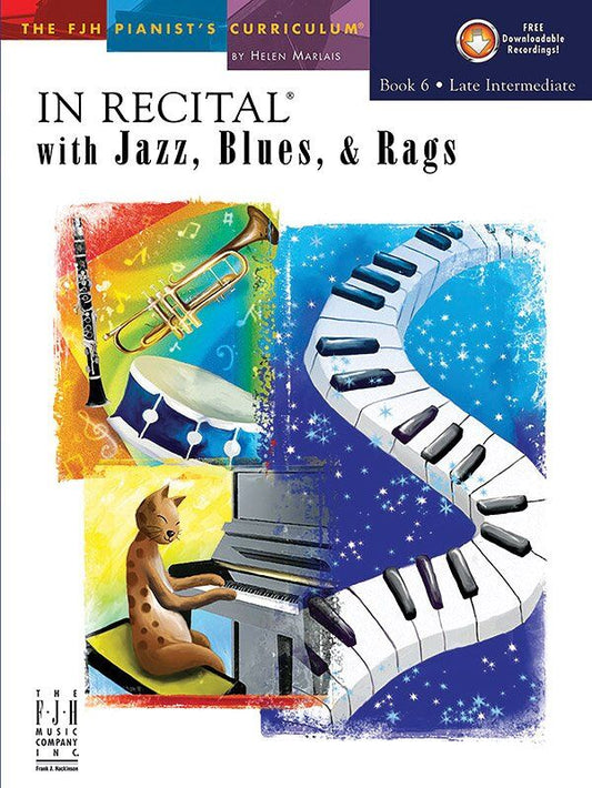 In Recital with Jazz, Blues, and Rags Book 6 with CD