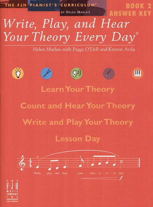 Write Play and Hear Your Theory Every Day Answer Key Book 2