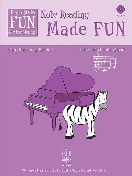 Note Reading Made Fun, Vol. 3 — Book & CD (FJH Music Company)