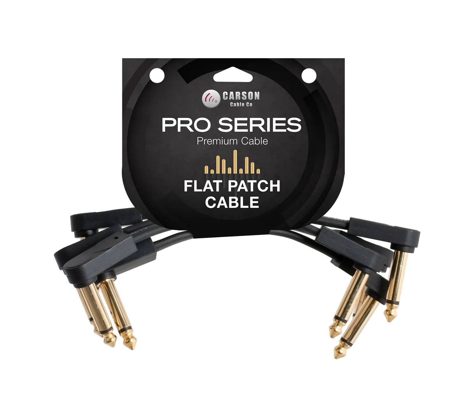 Carson Cable Co Pro Flat Patch Cable 4 Inch 4 Pack