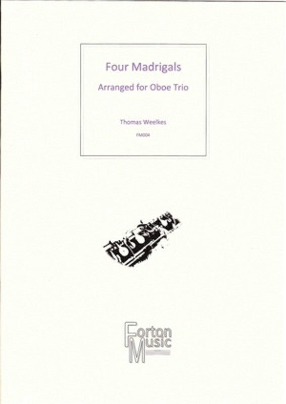Four Madrigals 3 Oboes (Softcover Book)
