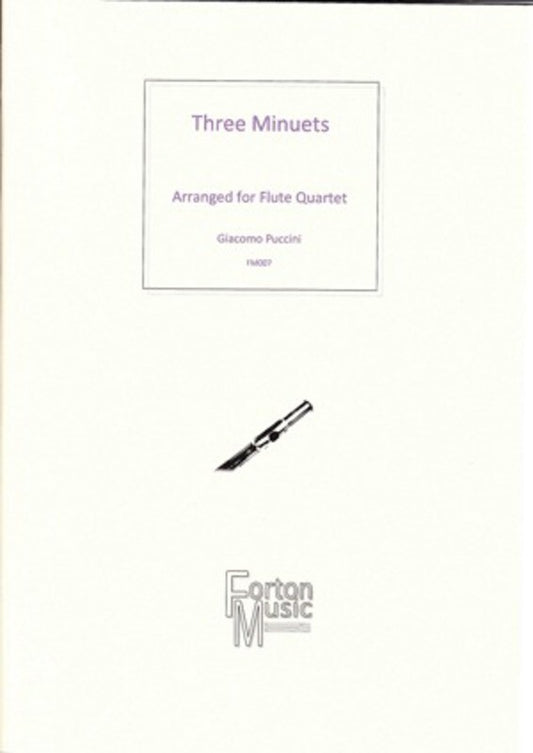 Three Minuets Flute Quartet Book