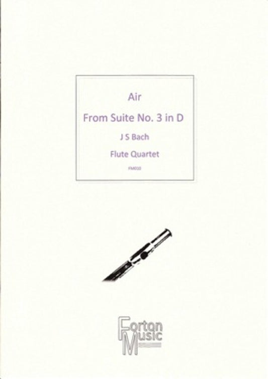 Air From Suite No 3 In D Flute Quartet Book