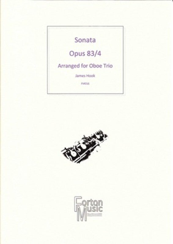 Sonata Op 83/4 Oboe Trio (Softcover Book)