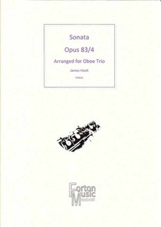 Sonata Op 83/4 Oboe Trio (Softcover Book)