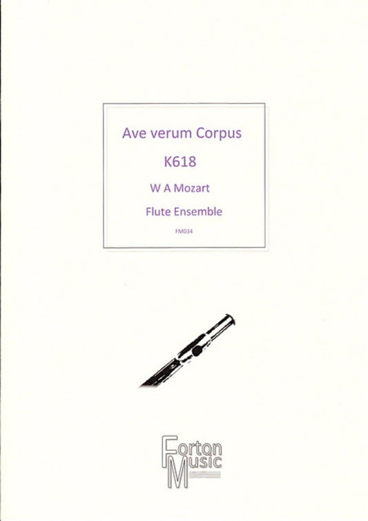 Ave Verum Corpus Flute Quartet Book