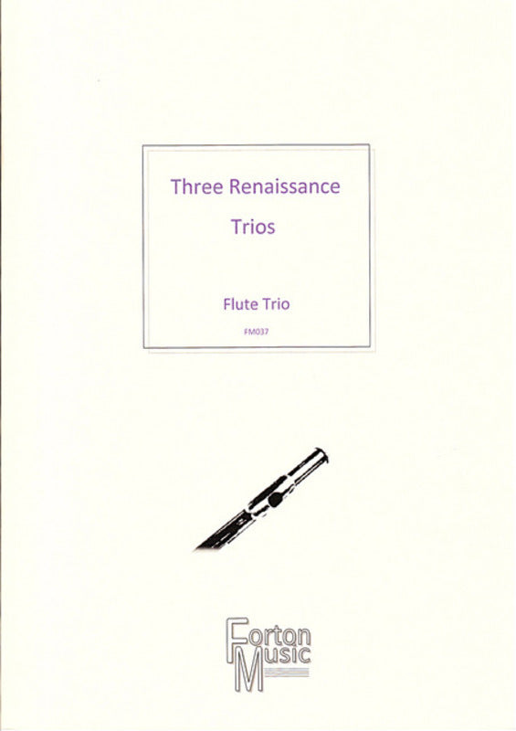 Three Renaissance Trios For Flute Book