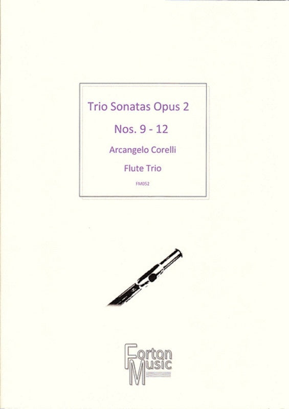 Flute Trio Sonatas Op 2 Nos 9 - 12 Book