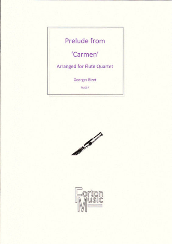 Prelude From Carmen Flute Quartet Book