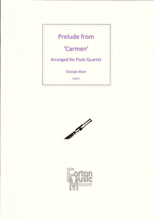Prelude From Carmen Flute Quartet Book