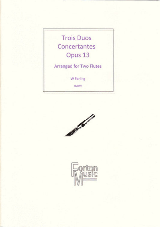 Trois Duos Concertante Flute Book