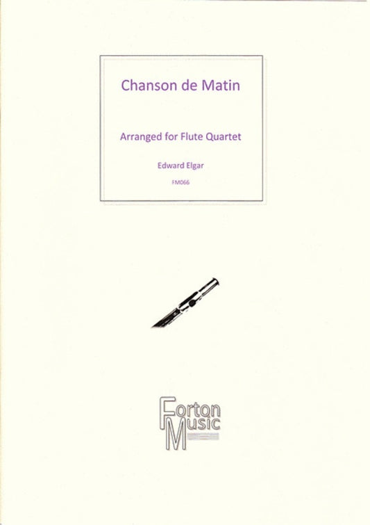 Chanson De Matin Flute Quartet Book