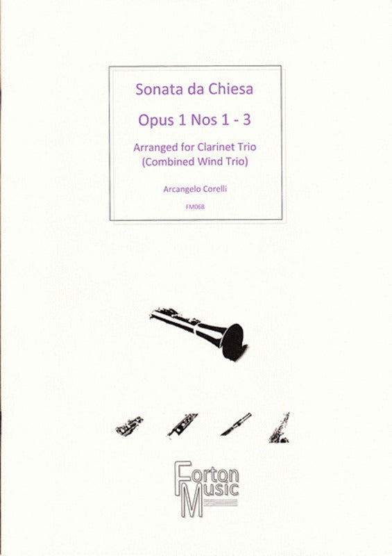 Sonata Da Chiesa Op 1 Nos 1 - 3 Clarinet Book Book