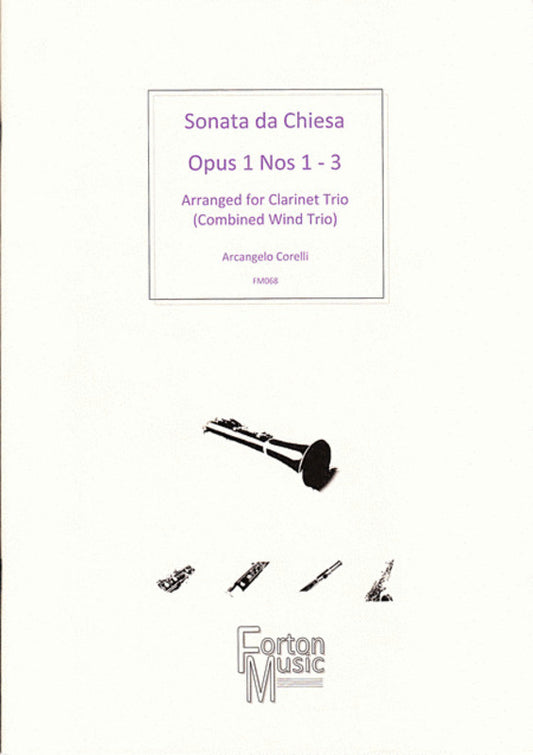 Sonata Da Chiesa Op 1 Nos 1 - 3 Clarinet Book Book