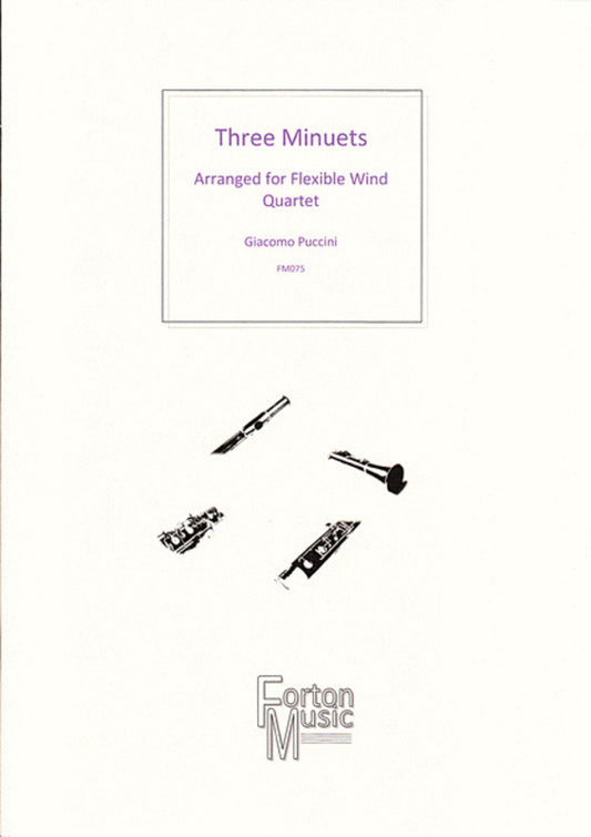 Three Minuets Wind Quartet Book