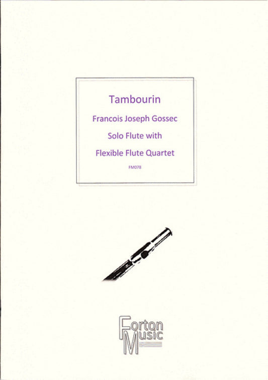 Tambourin Solo Flute With Flex Flute Quartet Book