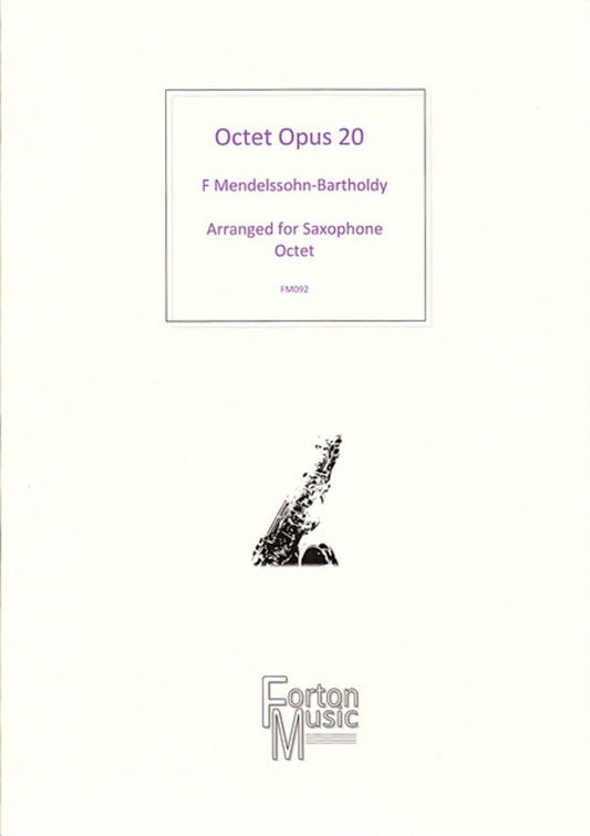 Saxophone Octet Opus 20 Book