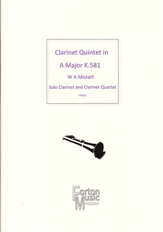 Clarinet Quintet In A Major K581 Book