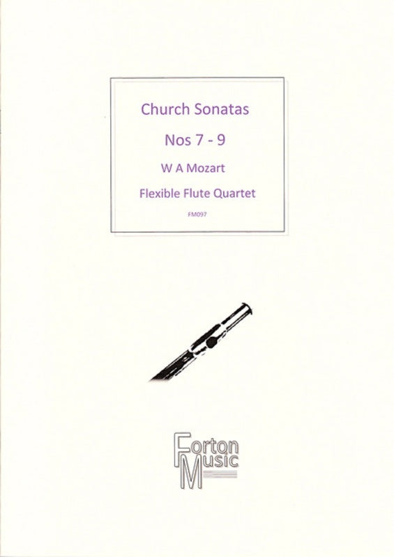 Church Sonatas Nos 7 - 9 Flexible Flute Quartet Book