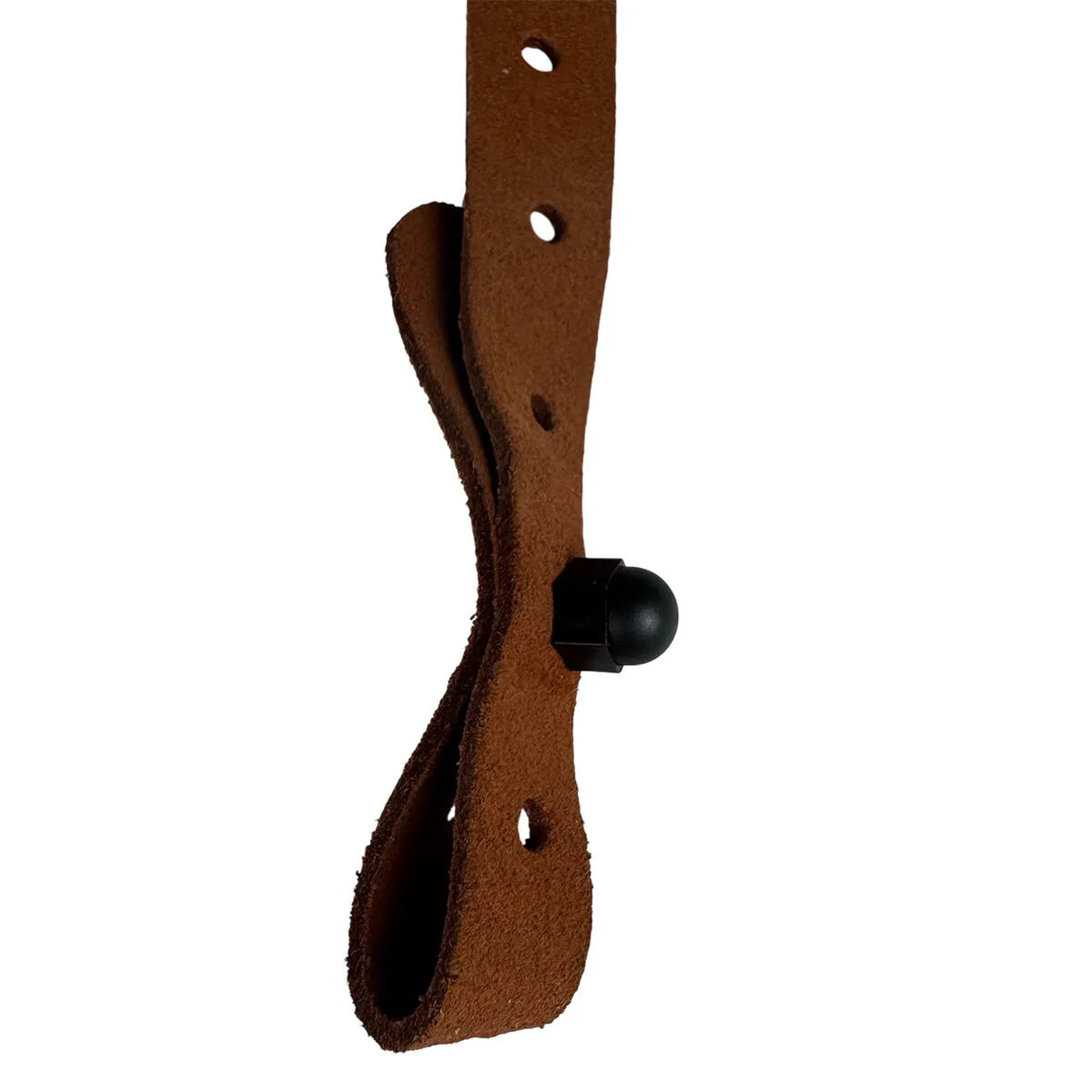 Franklin 5/8" Mandolin Suede Cognac Strap - Adjustable 37'' to 47'', Universal Loop, Made in USA [FM1-CG] — view 2