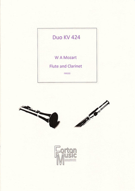 Duo Kv424 Flute/Clarinet Book