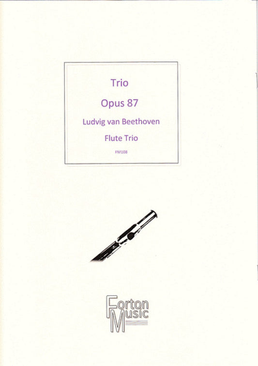 Trio Opus 87 Flute Trio Book