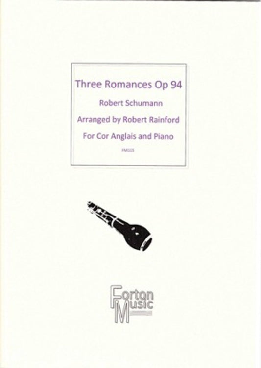 Three Romances Opus 94 Cor Anglais/Piano Book