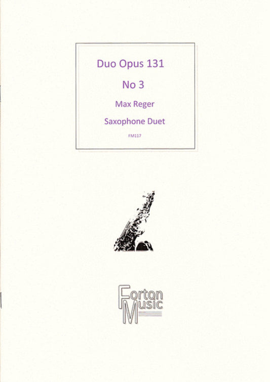 Saxophone Duo Opus 131 No 3 Book