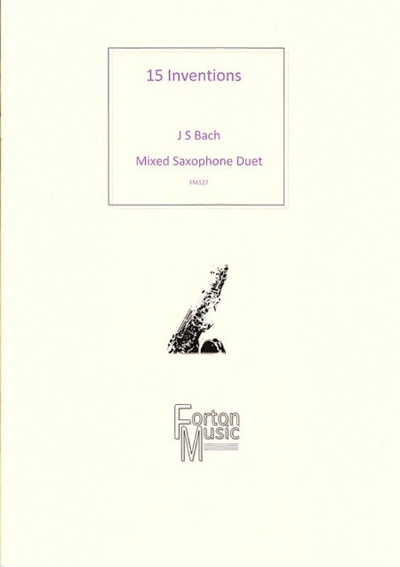 15 2 Part Inventions Saxophone Duet Book