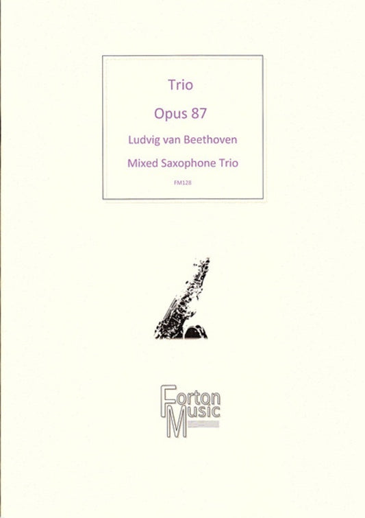 Trio Opus 87 Saxophone Trio Book