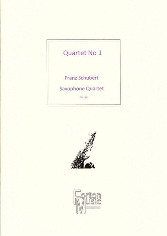 Quartet No 1 Arranged For Saxophone SATB