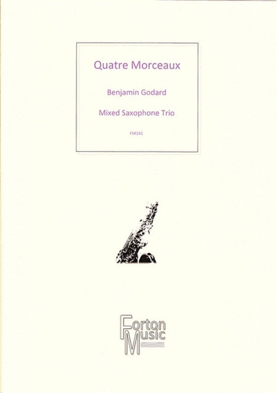 Quatre Morceaux Saxophone Trio Book
