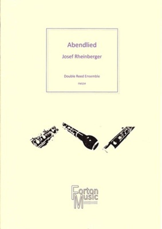 Abendlied Op 69 No 3 Double Reed Ensemble