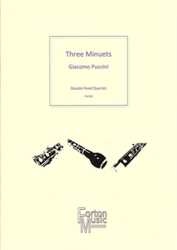 Three Minuets Double Reed Quartet (Softcover Book)