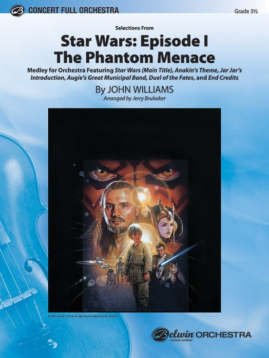 Star Wars Episode I Phantom Menace Selections Full Orchestra Sheet Music Grade 3.5