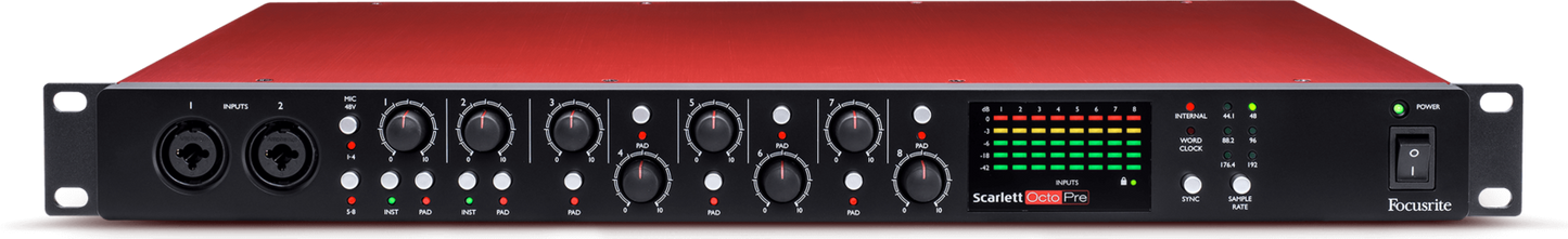 Focusrite Octopre 8 Mic Input Rack Mounted Preamp — view 2
