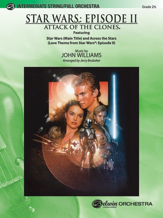 Star Wars Episode 2 Attack Of The Clones String Orchestra Sheet Music Grade 2.5