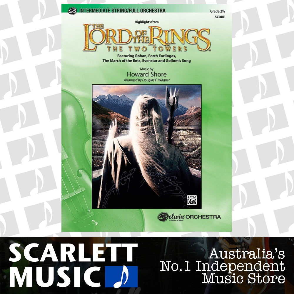 Lord of the Rings Two Towers Full Orchestra Sheet Music Score Gr 2.5 — view 2