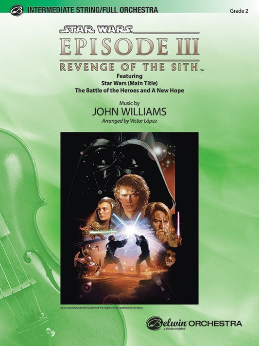 Star Wars Episode 3 Revenge of the Sith Selections Full Orchestra Sheet Music Grade 2