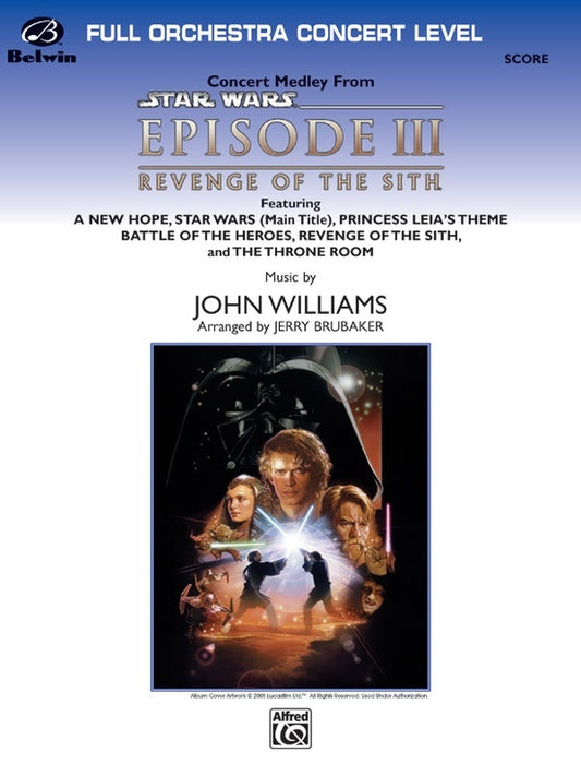 Star Wars Episode 3 Revenge Medley Full Orchestra Sheet Music Grade 3.5 Score