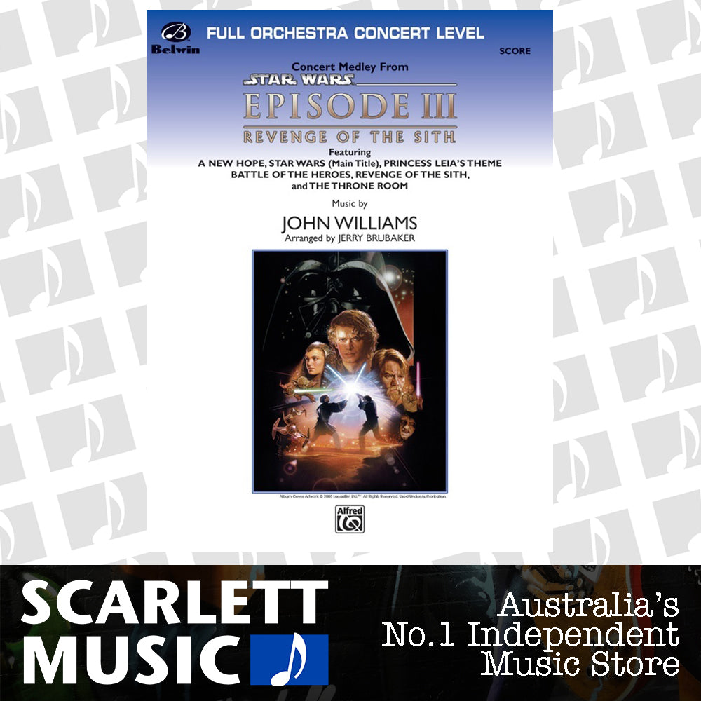 Star Wars Episode 3 Revenge Medley Full Orchestra Sheet Music Grade 3.5 Score — view 2