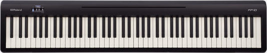 ROLAND FP-10 Digital Piano - 88-Key PHA-4 Standard Keyboard, SuperNATURAL Sound Engine, Compact Design, Black Finish