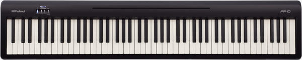 ROLAND FP-10 Digital Piano with Stand - 88-Key PHA-4 Keyboard & SuperNATURAL Sound, Black Finish