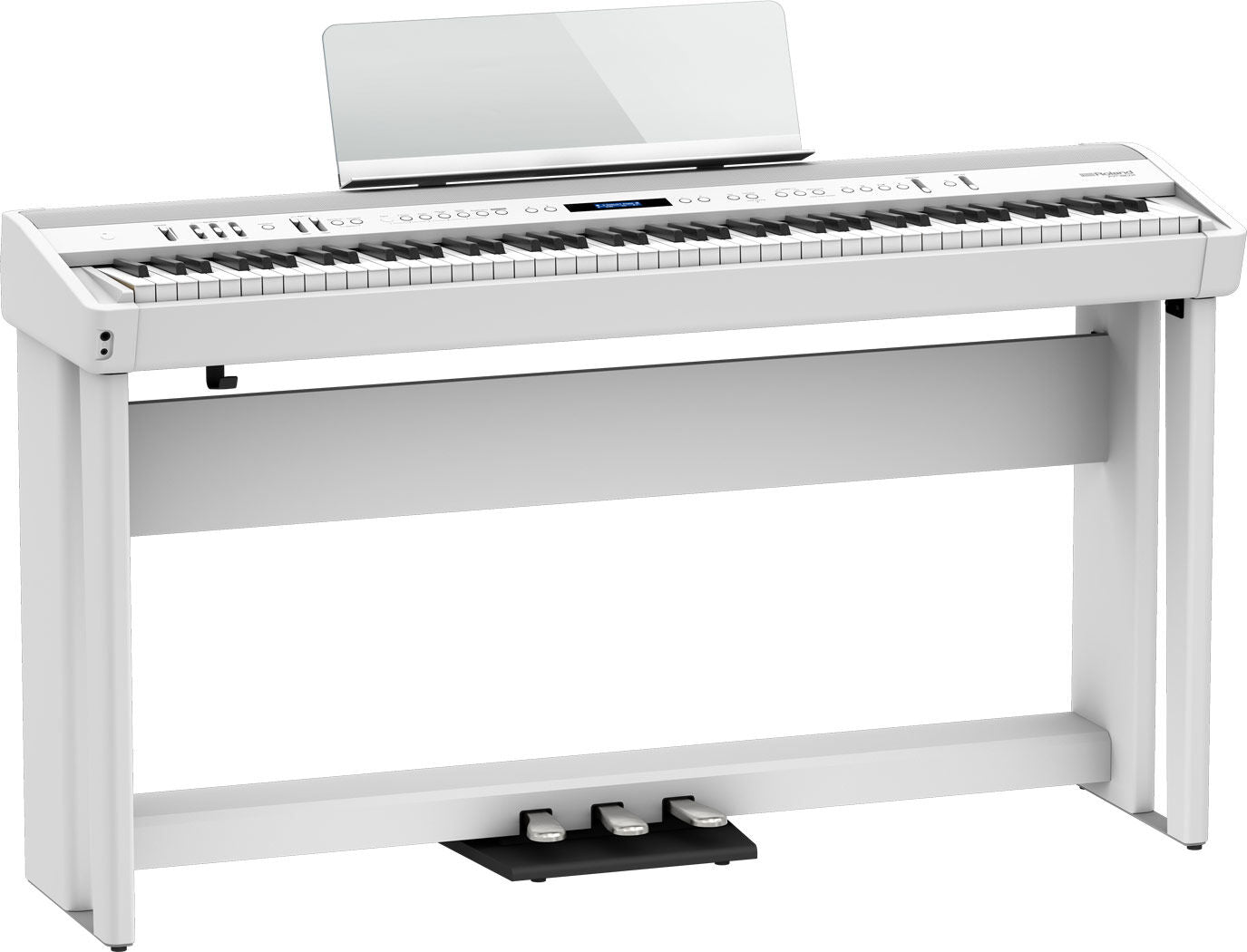 ROLAND FP-90X Digital Piano with Stand & Pedal - Portable White Piano with Premium Sound & Touch — view 3