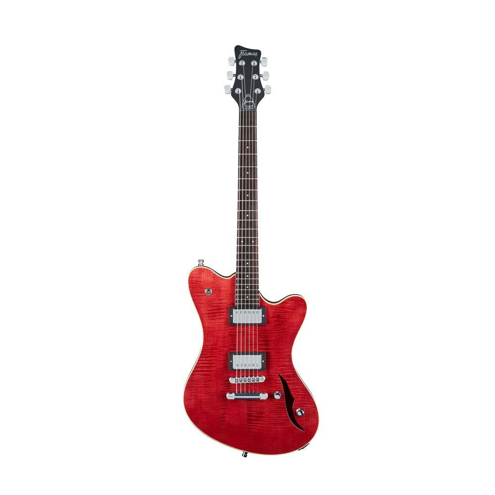 Framus "Television" Teambuilt. Burgundy Red Stain High Polish Fixed Bridge Humbuckers Bag — view 3