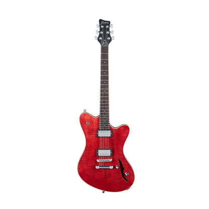 Framus "Television" Teambuilt. Burgundy Red Stain High Polish Fixed Bridge Humbuckers Bag — view 3