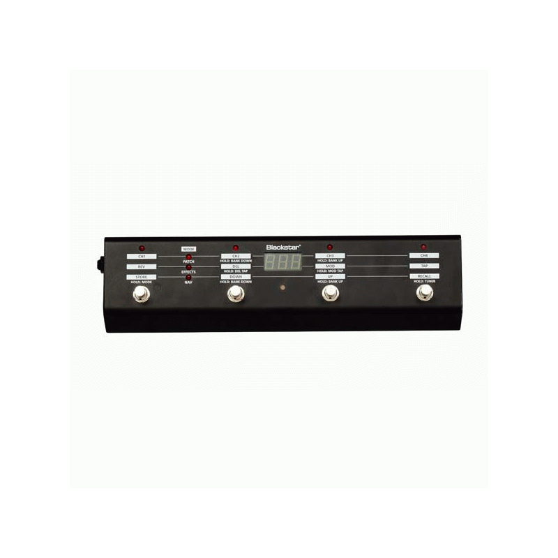BLKSTAR FS-10 4-Way Footswitch with Tuner for ID-Series, Access 128 Patches, Multi-Function Modes