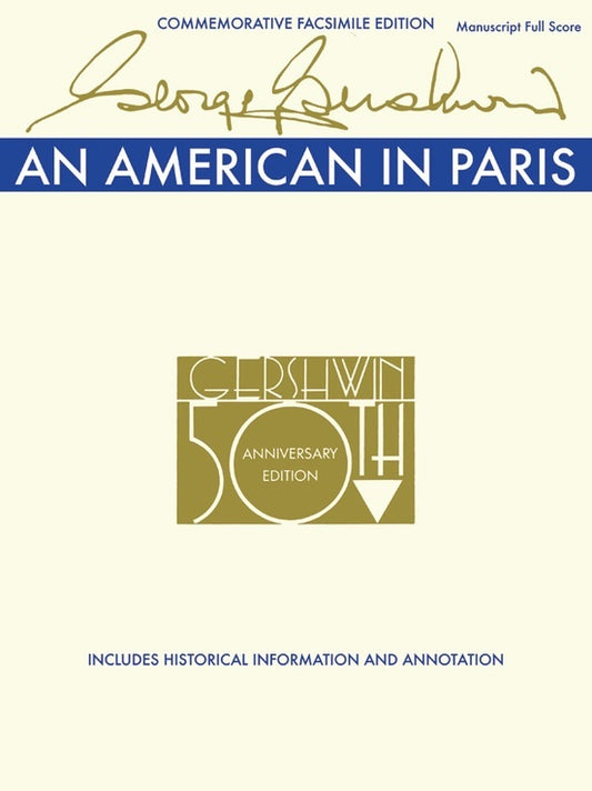 An American in Paris Facsimile Study String Orchestra Sheet Music