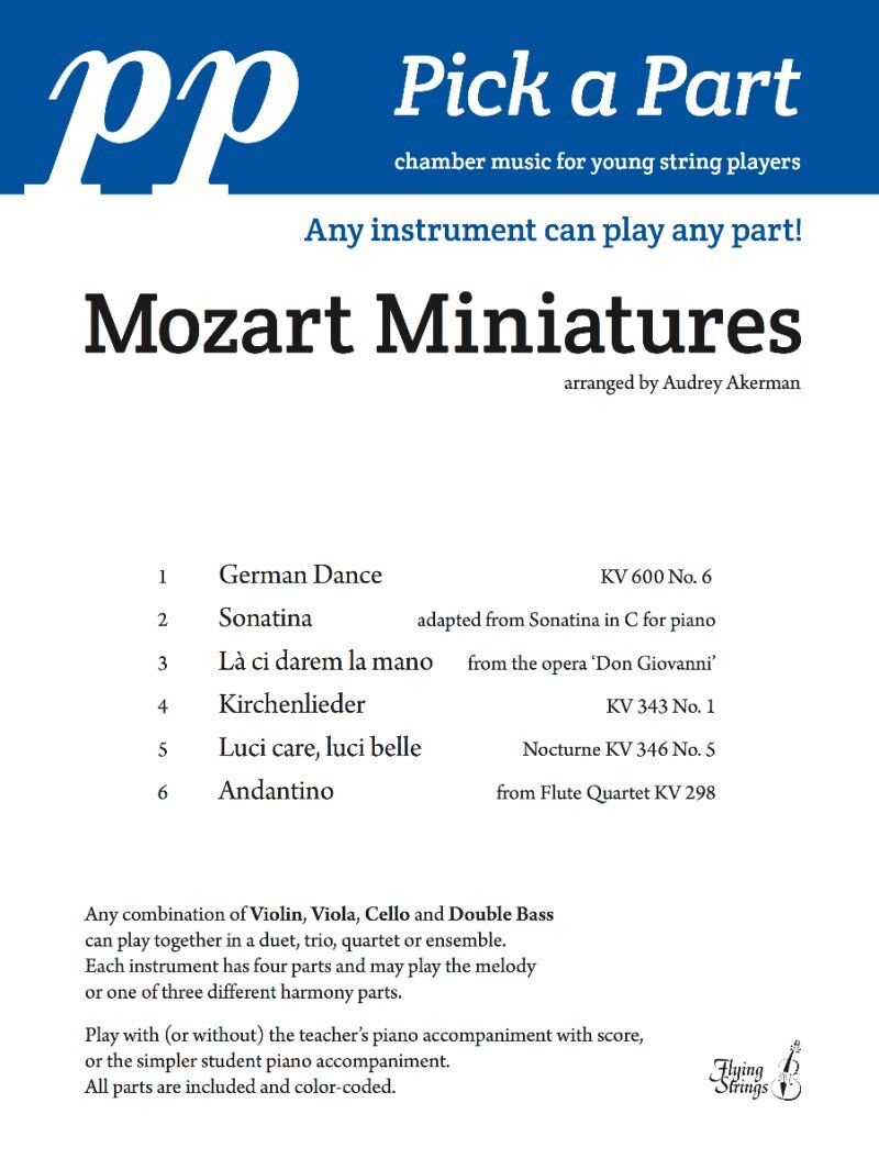 Pick a Part Mozart Miniatures for String Ensemble SC/PTS