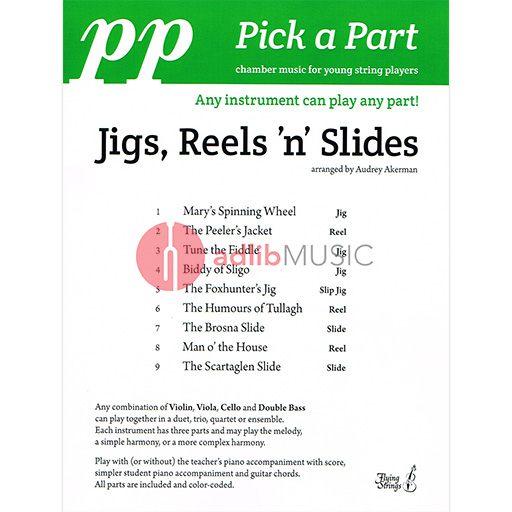 Jigs, Reels N Slides - Pick A Part by Audrey Akerman - Flying Strings